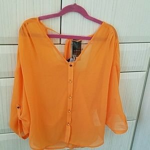 Roll sleeve dolman top